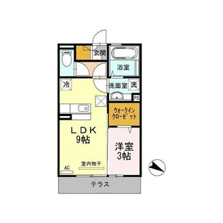 パレス丹波 参番館【1階】の間取り