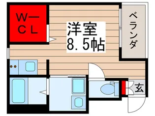 オークコートくぬぎ山【3階】の間取り