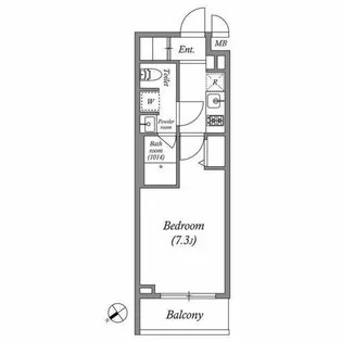 GENOVIA京成立石IVskygarden【2階】の間取り