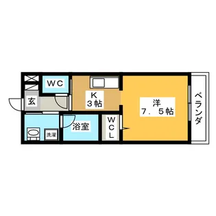 リオリエント玉宮【2階】の間取り