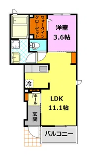 フォルシュB【1階】の間取り