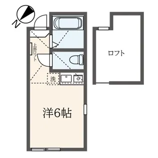 ユナイト本牧モンテカルメロ【2階】の間取り