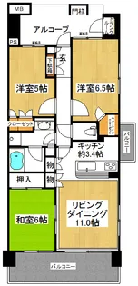 東京ソシオグランデ【10階】の間取り