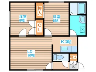 SKニュ-ハイム【2階】の間取り