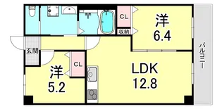 アメニティコート明舞【2階】の間取り