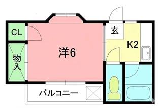 シャンティB【1階】の間取り