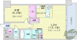 シエナ仙台3【3階】の間取り