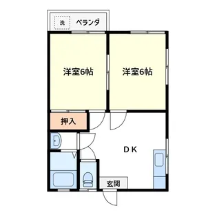 コーポ宇田川【2階】の間取り