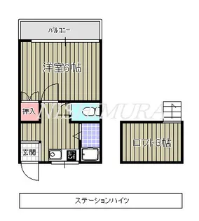 ステーションハイツ【2階】の間取り