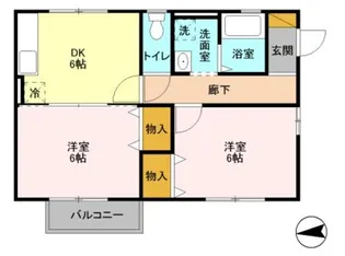 ハックベリー II【2階】の間取り