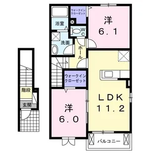 コッティ糸米【2階】の間取り