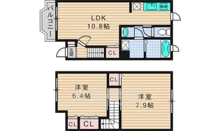 アンジェコート【2階】の間取り