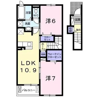フォルトゥーナIV【2階】の間取り
