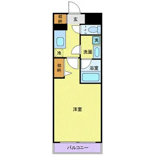 カスタリア蔵前【6階】の間取り