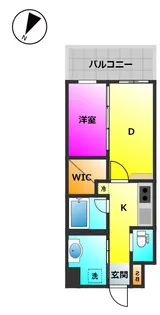 アトリオフラッツ大楠【2階】の間取り