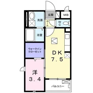 ブリーゼ【1階】の間取り