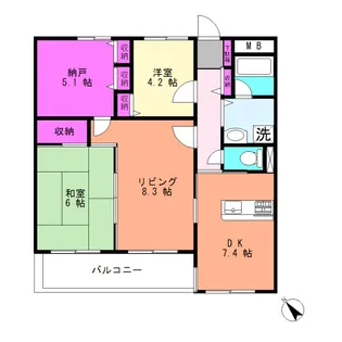 第2たちばな台ガーデン【3階】の間取り
