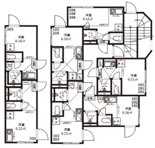 ルミナ池袋【3階】の間取り