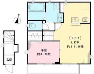 クレストS【2階】の間取り