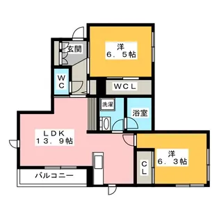 ガーデンプレイス【1階】の間取り