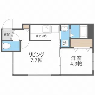 プライムコート発寒南【2階】の間取り