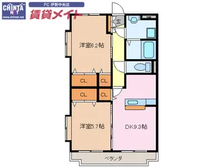 アスリート【3階】の間取り