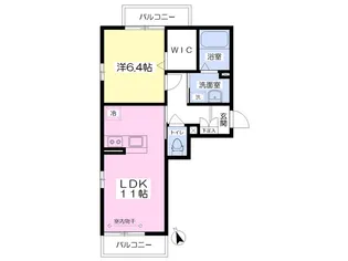 ロハス田園中央1st【2階】の間取り
