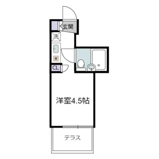プリンセスコート赤堤【1階】の間取り