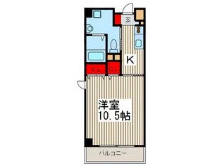 カンパヌ-ル1【8階】の間取り