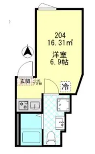 ムーンテラス多摩川【1階】の間取り
