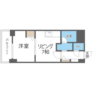 コートロティ琴似【5階】の間取り