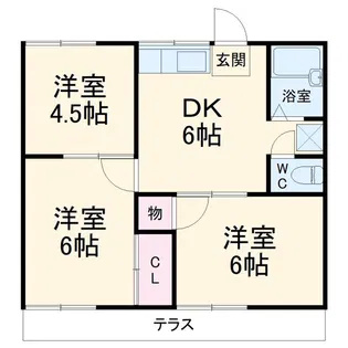善ハイツ【2階】の間取り