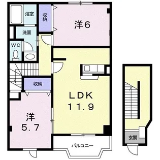 プレミオI【2階】の間取り
