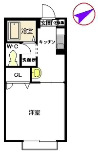 USジャンクション D棟【2階】の間取り