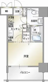 エンクレスト香椎【8階】の間取り