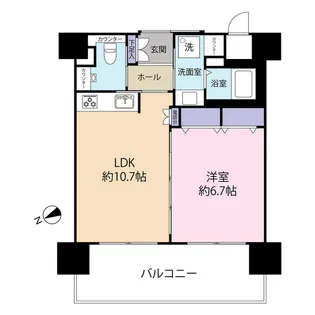 エイジングコート有馬【6階】の間取り