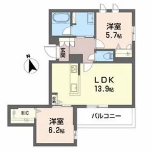 シャーメゾン レジデンス 七道【1階】の間取り