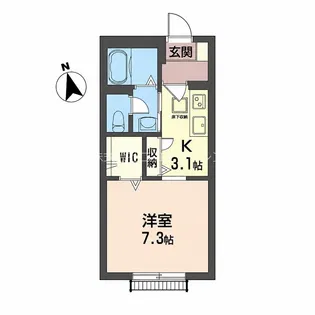 クラヴィエ【1階】の間取り