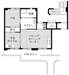 ビレッジハウス荒巻1号棟【1階】の間取り