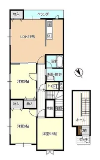 ヴェルフォート【2階】の間取り