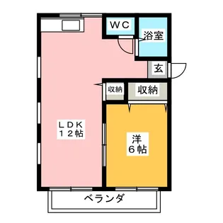 セントラルハイツ五十嵐A【2階】の間取り