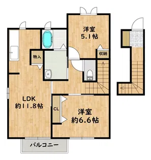 プロスペール・ロジュマンB棟【2階】の間取り