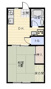ハイツ昭和土地甲府【3階】の間取り