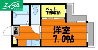 1Kの間取り画像