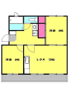 オピュレンス小田原【4階】の間取り