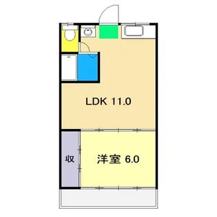 高の森コーポ【3階】の間取り