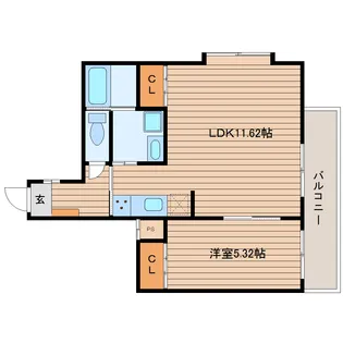 セレクト小松島【2階】の間取り