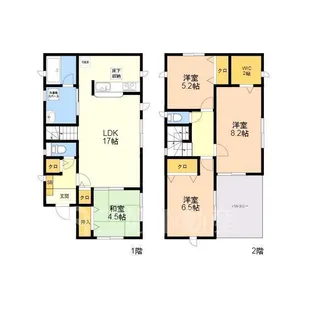 熊本県菊池郡菊陽町大字津久礼【一戸建】の間取り