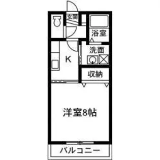 上並榎アパートメント【1階】の間取り