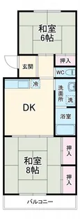 ハイツ上柳ヶ瀬【1階】の間取り